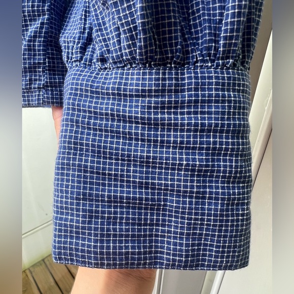 Blue Small tile women’s blouse - Picture 3 of 3